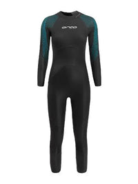 Women's ORCA Athlex Flex Wetsuit in sleek black, designed for triathletes with thin, flexible material for optimal movement.