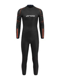 Sleek black ORCA Openwater RS1 Thermal Wetsuit for men, designed with advanced insulation for cold-water swimming.