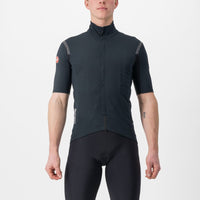Women's Castelli Gabba RoS 2 Jacket in a sleek design, featuring water-resistant fabric and reflective back panels for visibility.