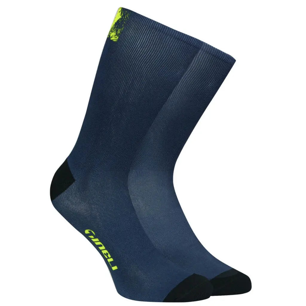 Stylish Ambient Socks in a vibrant design, featuring mesh ventilation and a cycle-specific fit for cool, dry comfort.