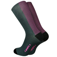 Vibrant Brightline Socks in a sleek road cycling design, featuring breathable mesh ventilation and bold, modern colors.