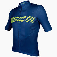 Men's Nicobar Pro Jersey in a sleek, fitted design with waffle-textured, lightweight fabric for optimal summer cycling comfort.