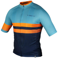 Stylish Road Runner Jersey for men, featuring a sleek race fit, breathable vent fabric, and waffle-textured sleeves.