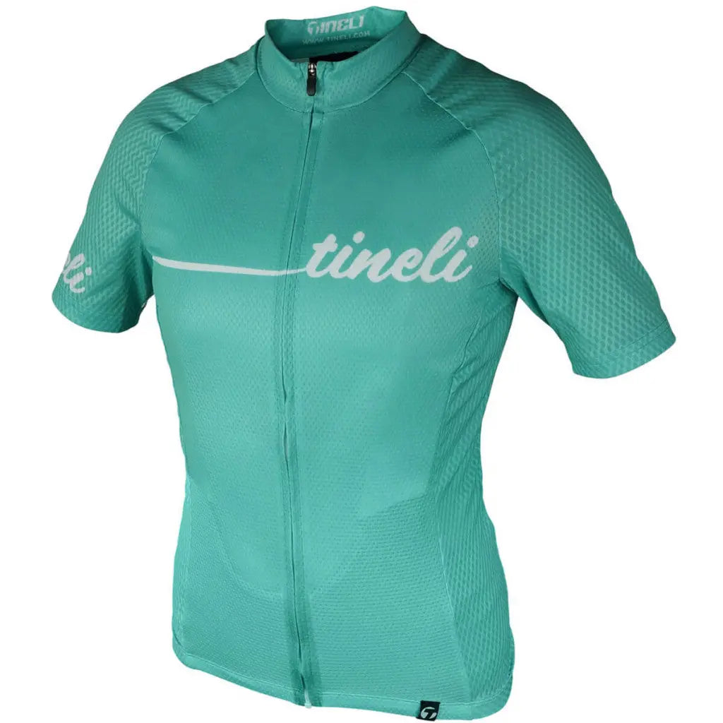 Women's Zephyr Jersey in a sleek, fresh design with breathable vent fabric and waffle-textured sleeves for a race-ready fit.