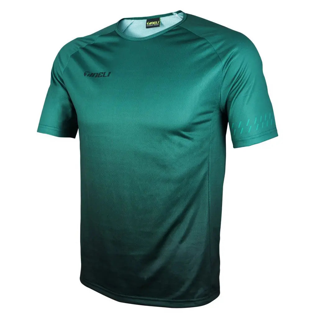 Vibrant green Tineli Core Running Shirt with a slim athletic cut, crafted from lightweight, breathable QuickDry fabric.