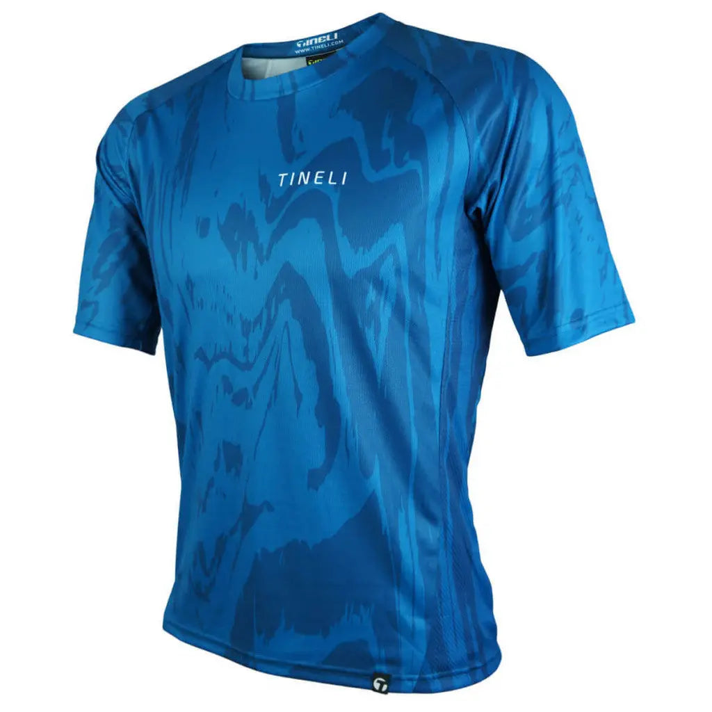Men's Python Trail Jersey in a relaxed fit, crafted from rugged QuickDry fabric with double-stitched hems for durability.