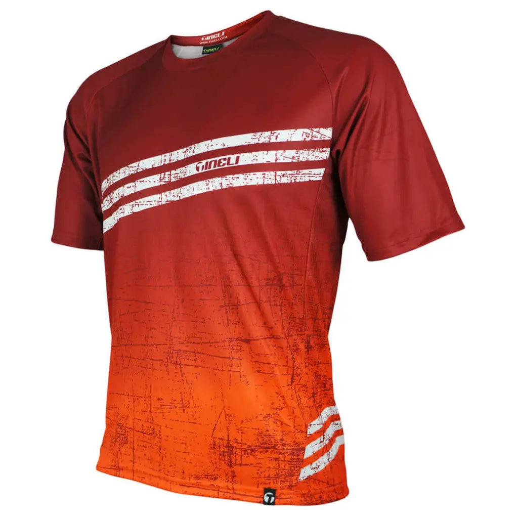 Men's Scratch Trail Jersey in a relaxed fit, crafted from rugged QuickDry fabric with double-stitched hems for durability.