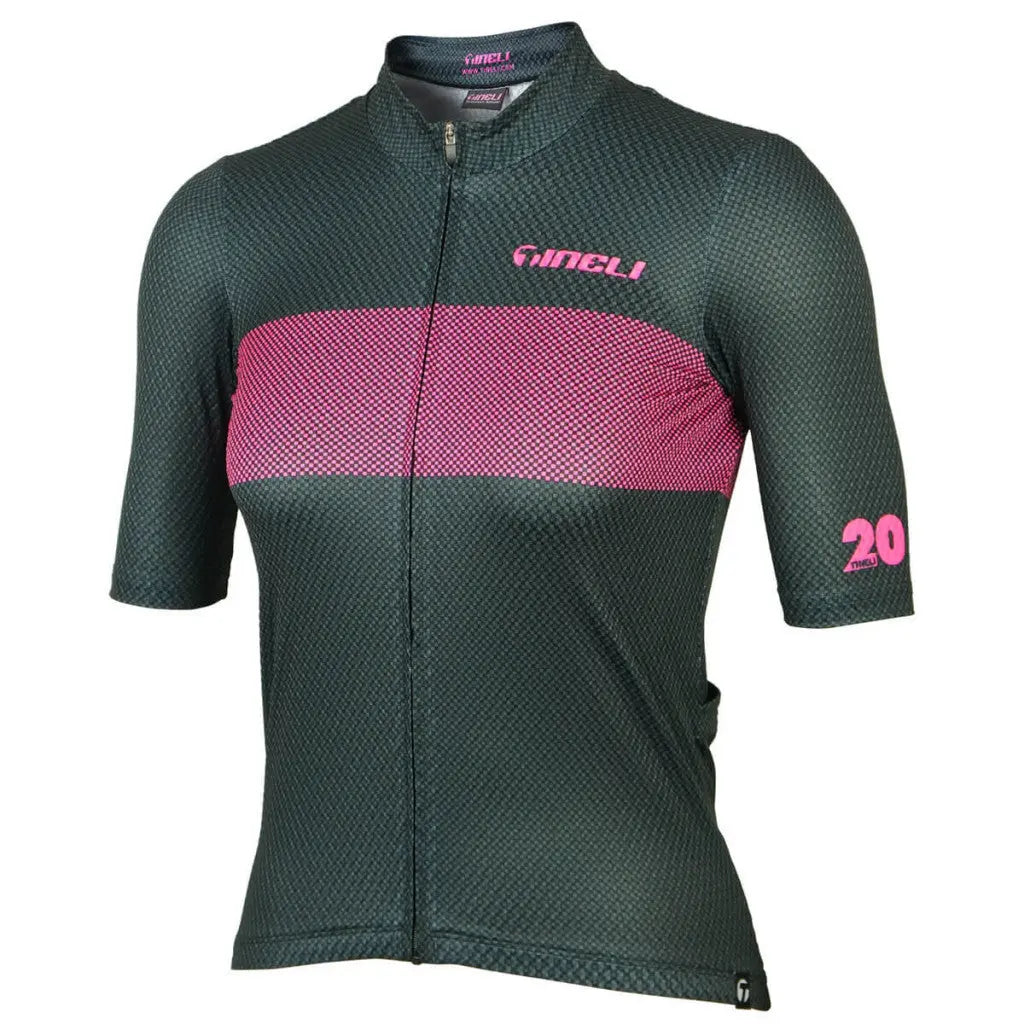 Vibrant Women's Brightline Pro Performance Jersey in a bold design, crafted with breathable waffle-textured fabric for cycling.