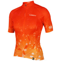 Vibrant Women's Kaleidoscope Jersey with a colorful, dynamic pattern, crafted for optimal cycling comfort and style.