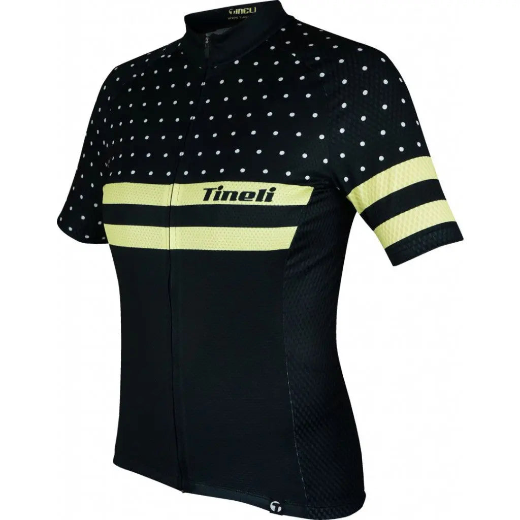 Stylish Maupiti Jersey for women, featuring QuickDry fabric, Aero Waffle texture on sleeves, and a sleek race cut design.