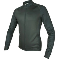 Stylish Black Core Intermediate Jacket with a windproof soft-shell front, fleecy arms, and reflective tabs for night visibility.