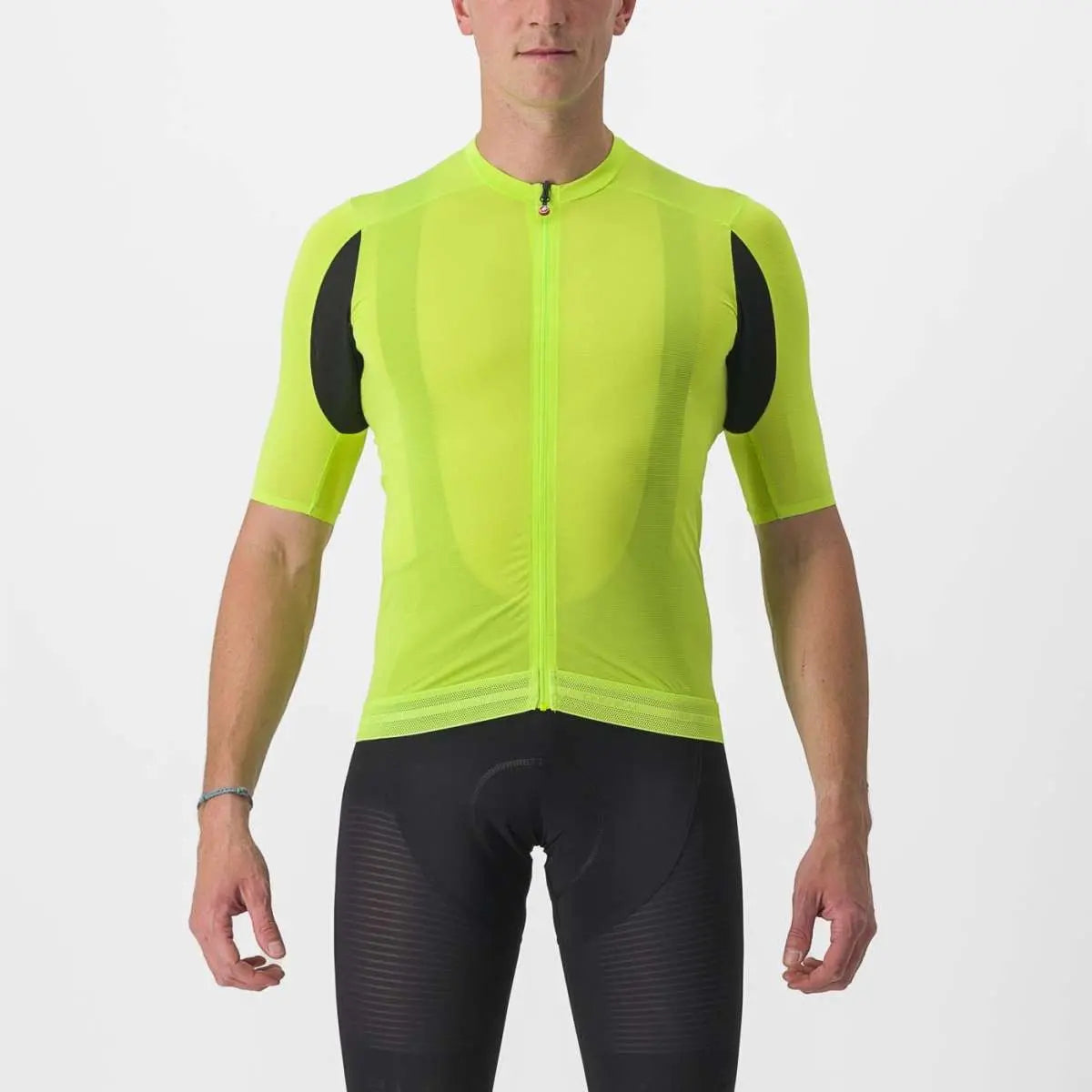 Lightweight Castelli Superleggera 3 Jersey in a sleek, breathable design with horizontal stripes and a performance fit.
