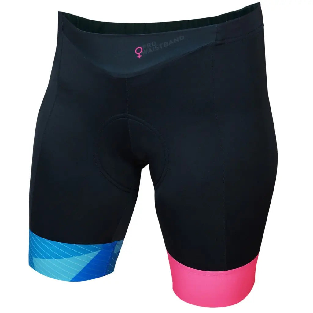 Women's Swedish Mafia Shorts in sleek black, featuring a snug 6 cm gripper legband and supportive 240gsm Lycra fabric.