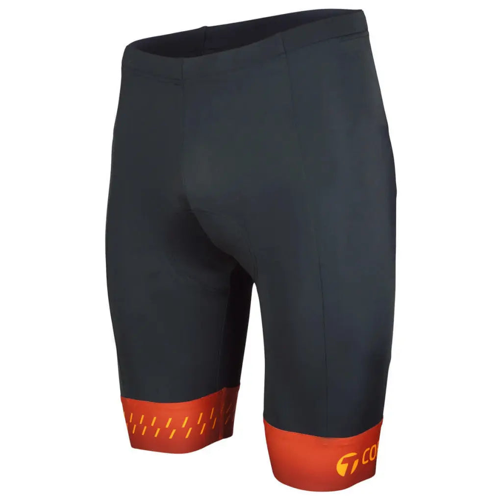 Stylish Rust Core Shorts in a sleek design, featuring a secure 6 cm Elite Gripper Legband and supportive Lycra fabric.