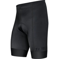 Sleek men's black core shorts with a snug 6 cm gripper legband and supportive 240gsm lycra for ultimate comfort.