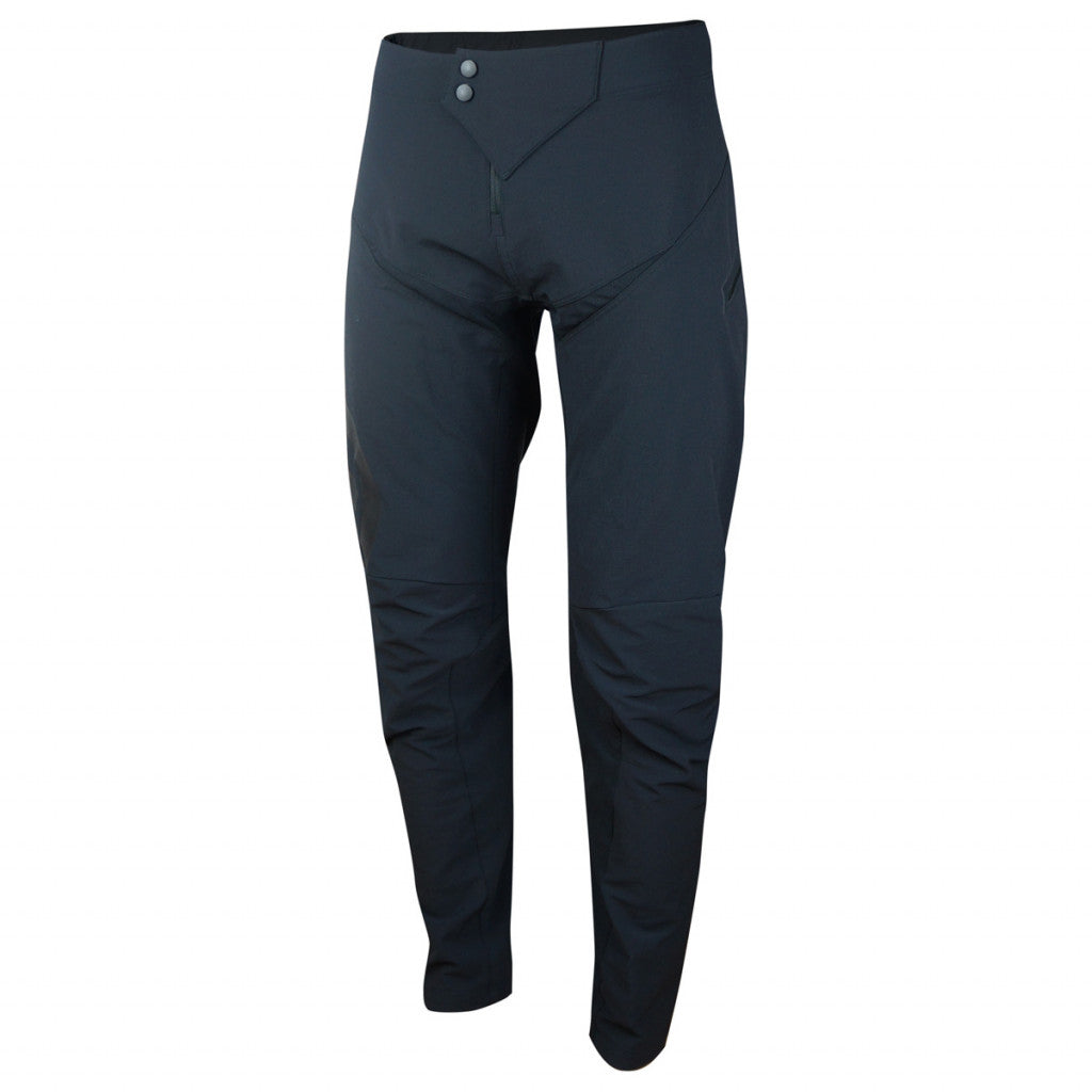 Durable Enduro Long Pants in a sleek design, featuring vented mesh behind the knee and zipped hip pockets for convenience.