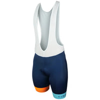 Men’s Road Runner Bibshorts in a sleek design, crafted from breathable 240gsm lycra with mesh straps and elite gripper bands for optimal comfort.