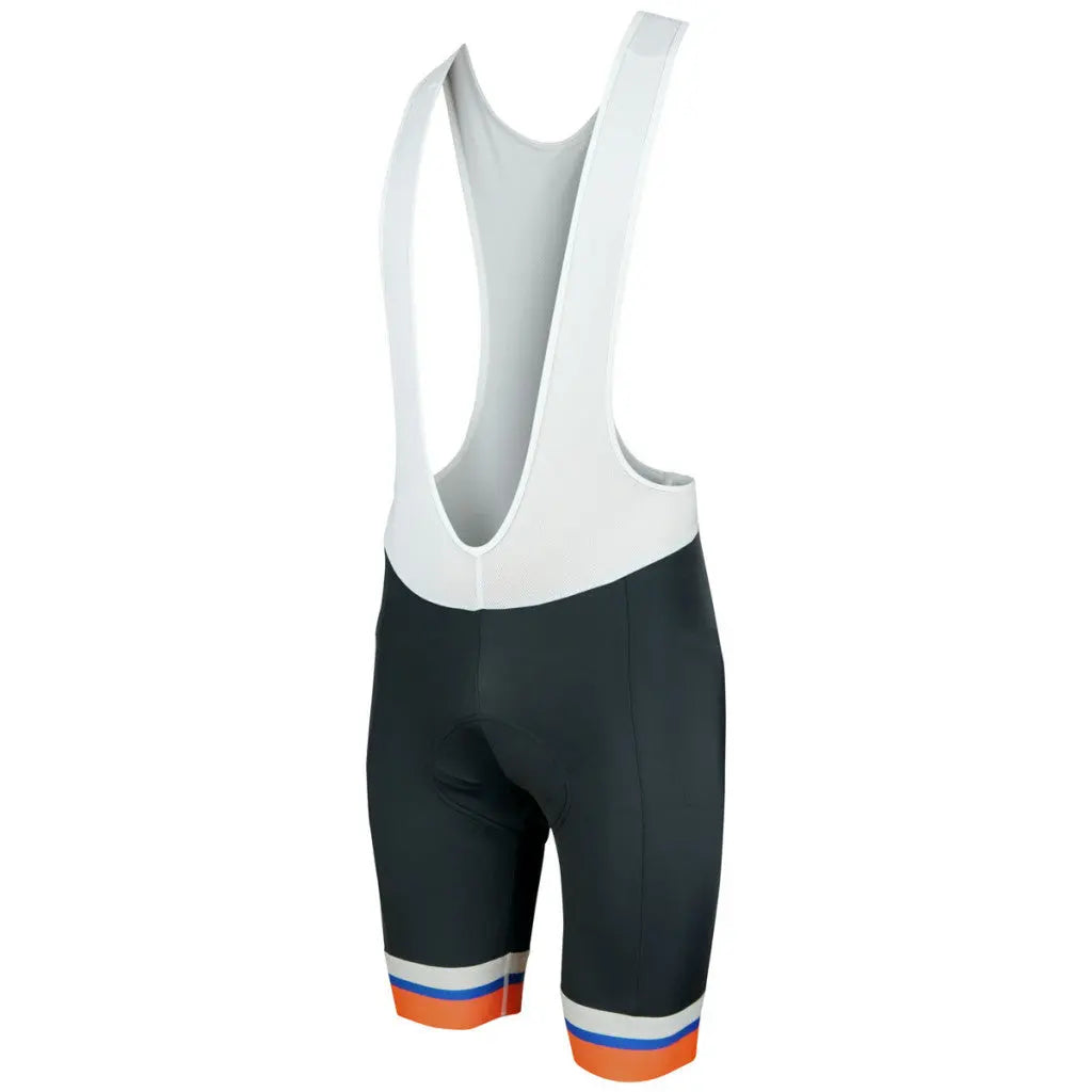 Men’s Bandwidth Bibshorts in a sleek design, crafted from breathable 240gsm lycra with mesh straps and elite gripper bands for optimal comfort.