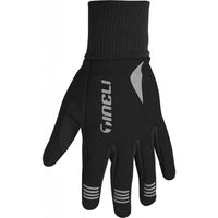 Cozy thermal winter glove in black or fluro, featuring gel palm padding and softshell fabric for warmth and grip.
