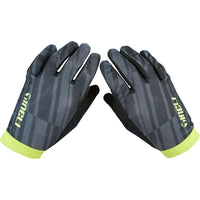 Lightweight Code Trail Gloves with ventilated faux suede palms and silicone grip details for secure handling on rough trails.