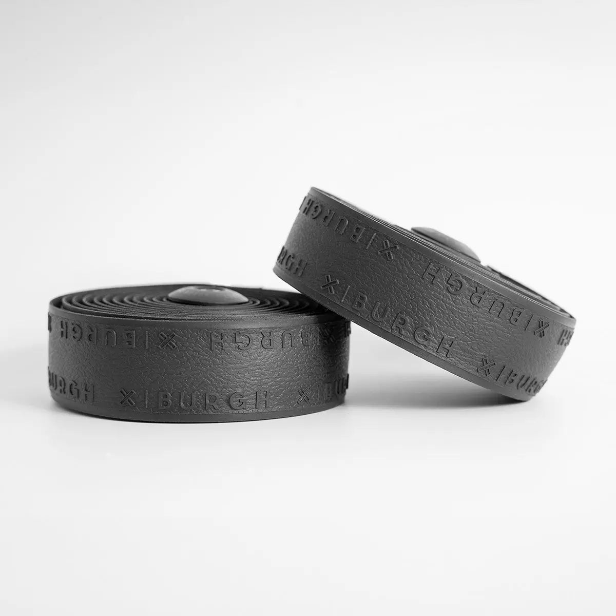 Sleek black Burgh Pinnacle Stealth Bar Tape with a micro-textured finish, offering superior grip and shock absorption.