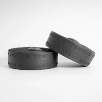 Sleek black Burgh Pinnacle Stealth Bar Tape with a micro-textured finish, offering superior grip and shock absorption.
