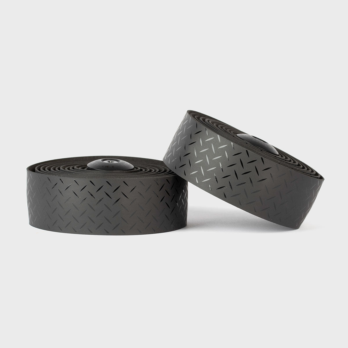 Sleek black Burgh Checkerplate Stealth Bar Tape with a subtle, grippy checker pattern for enhanced comfort and style.