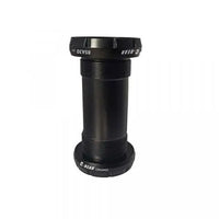 Detailed view of the C-Bear BB BSA 30mm Spindle with integrated sleeve for MTB, showcasing precision CNC aluminum cups and durable ceramic bearings.
