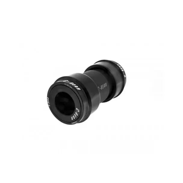 Detailed view of the C-Bear PF30 ceramic bottom bracket for Shimano, FSA, and Rotor, showcasing precision aluminum cups.