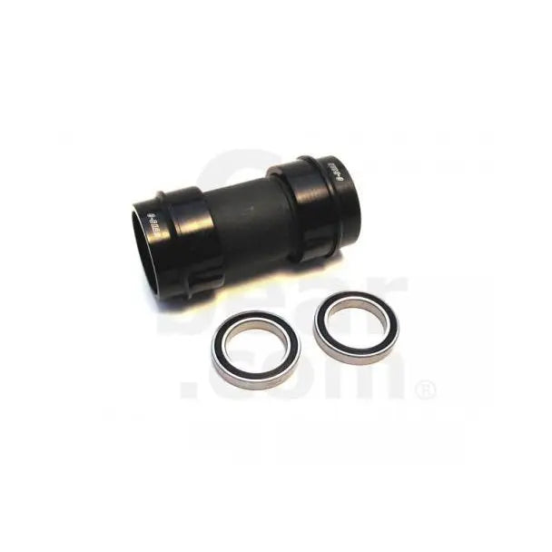 Detailed view of the C-Bear PF30 386 Campagnolo Ultra Torque ceramic bottom bracket with precision aluminum cups.