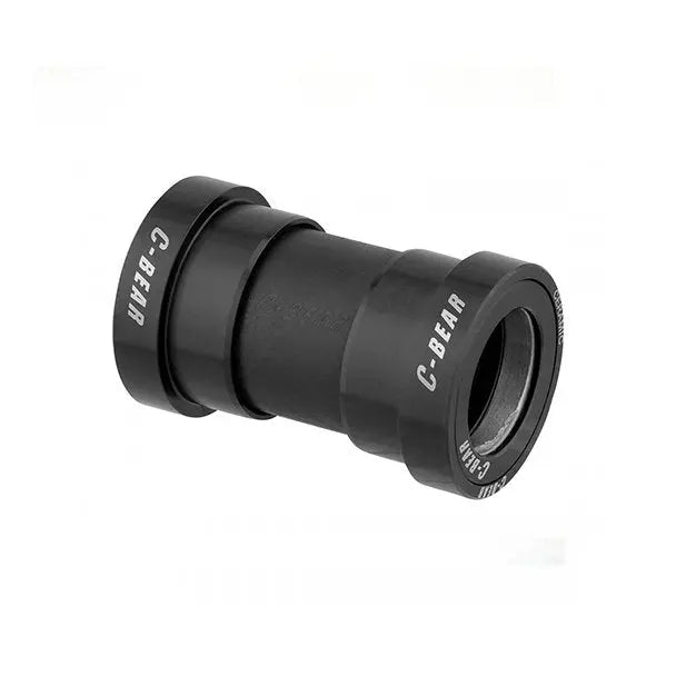 Detailed view of the C-Bear BB PF30A Rotor Race bottom bracket, showcasing precision CNC aluminum cups and ceramic bearings.