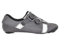 Sleek Bont Vaypor S Li2 Reflex Havoc cycling shoes in standard fit, featuring a black carbon chassis and precision BOA dials.