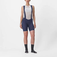 Women's Castelli Endurance Bibshort in black, featuring a seamless Progetto X2 Air Donna seat pad for ultimate comfort.